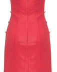 Abito corto bustier in poliviscosa con placcatura trasparente - Monique Garçonne