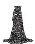 Abito lungo in chiffon stampato - Monique Garçonne