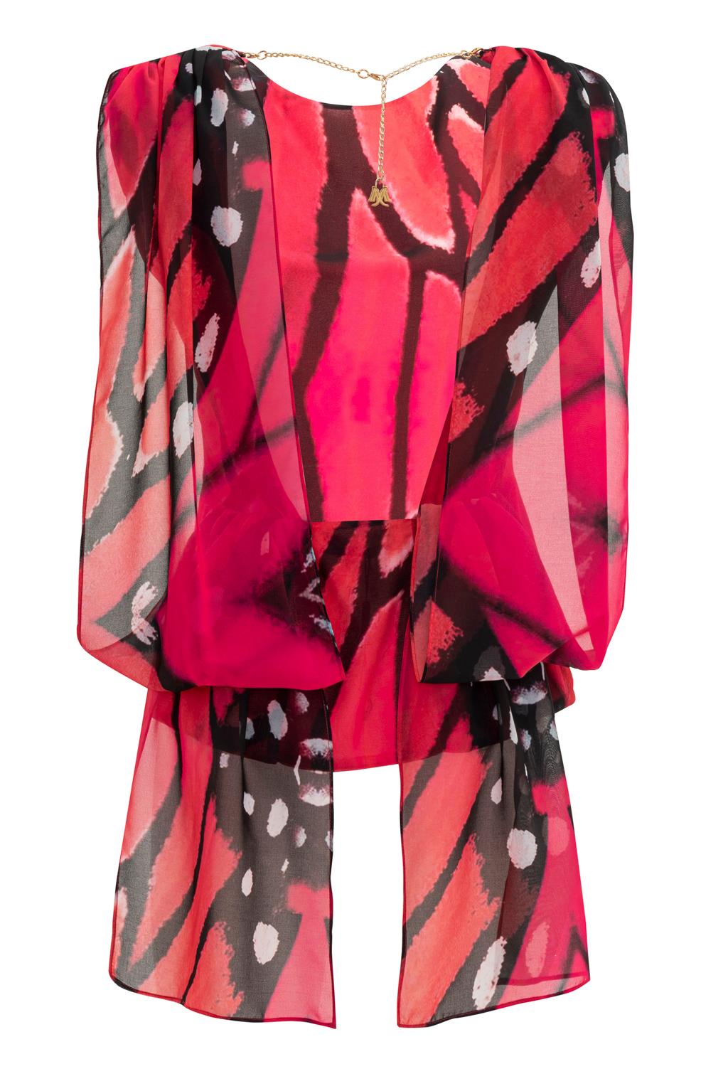 Blusa in georgette stampata - Monique Garçonne