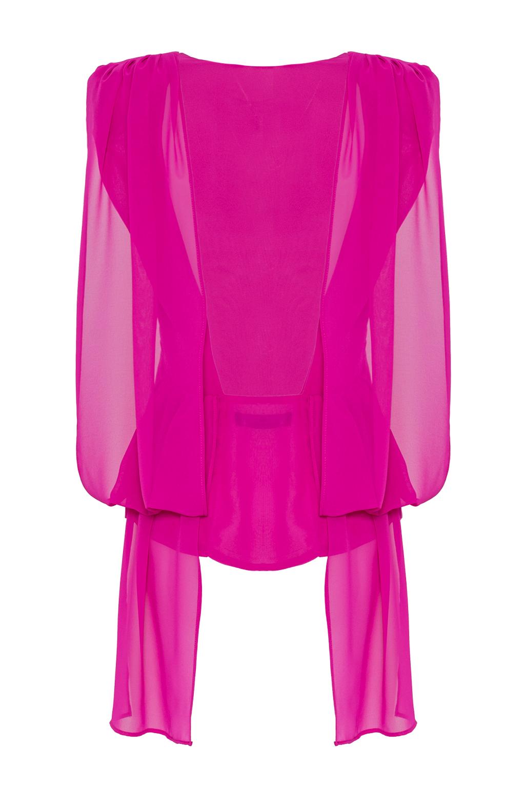 Blusa smanicata in georgette - Monique Garçonne