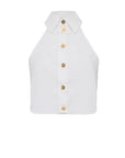 Camicia crop in popeline di cotone - Monique Garçonne