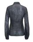 Camicia in doppia georgette stampata - Monique Garçonne