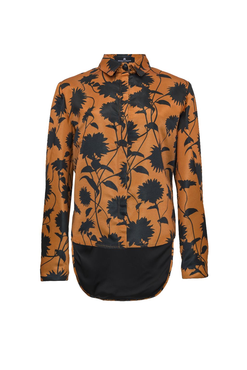 Camicia in duchesse stampata - Monique Garçonne