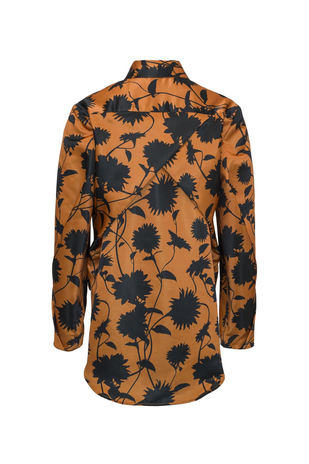 Camicia in duchesse stampata - Monique Garçonne