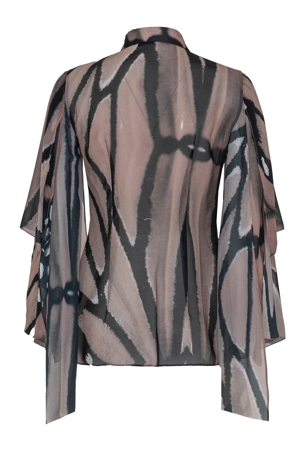 Camicia in georgette stampata - Monique Garçonne