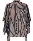 Camicia in georgette stampata - Monique Garçonne