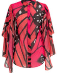 Camicia in georgette stampata - Monique Garçonne