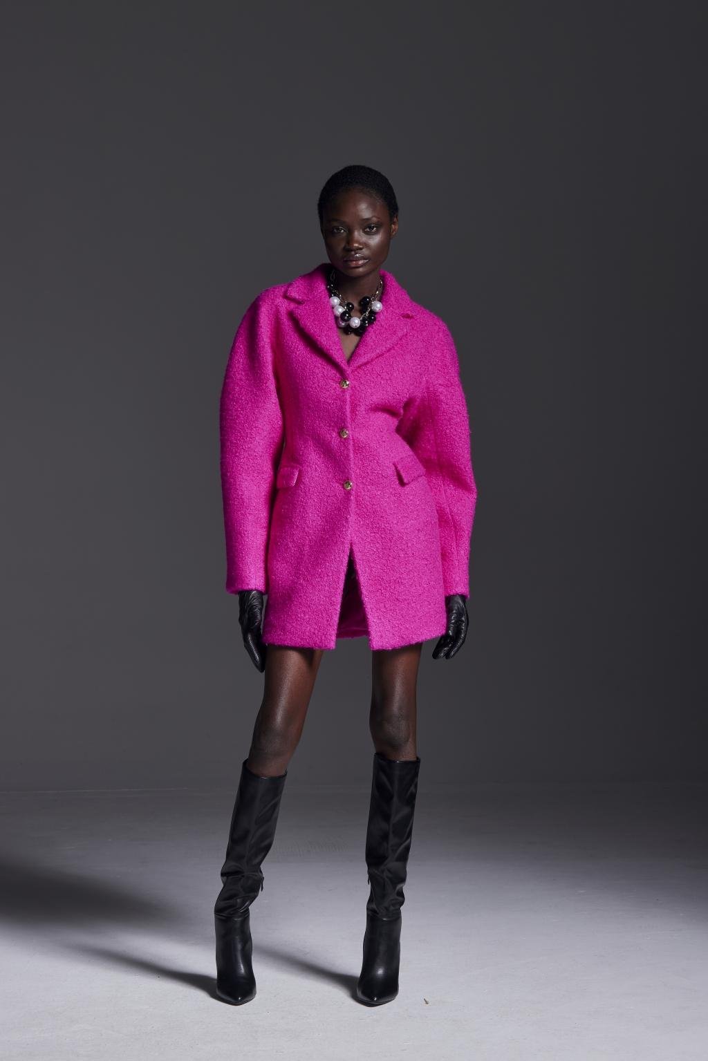 Cappotto in tessuto boucle' - Monique Garçonne