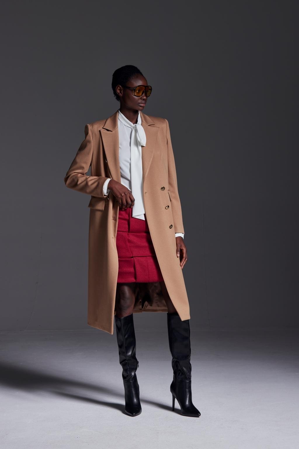 Cappotto in twill tecnico manolana - Monique Garçonne