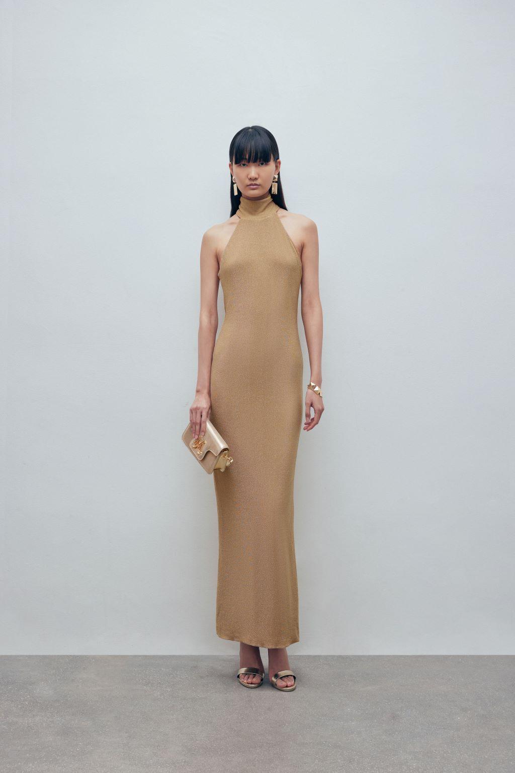 Abito in maglia jersey lurex