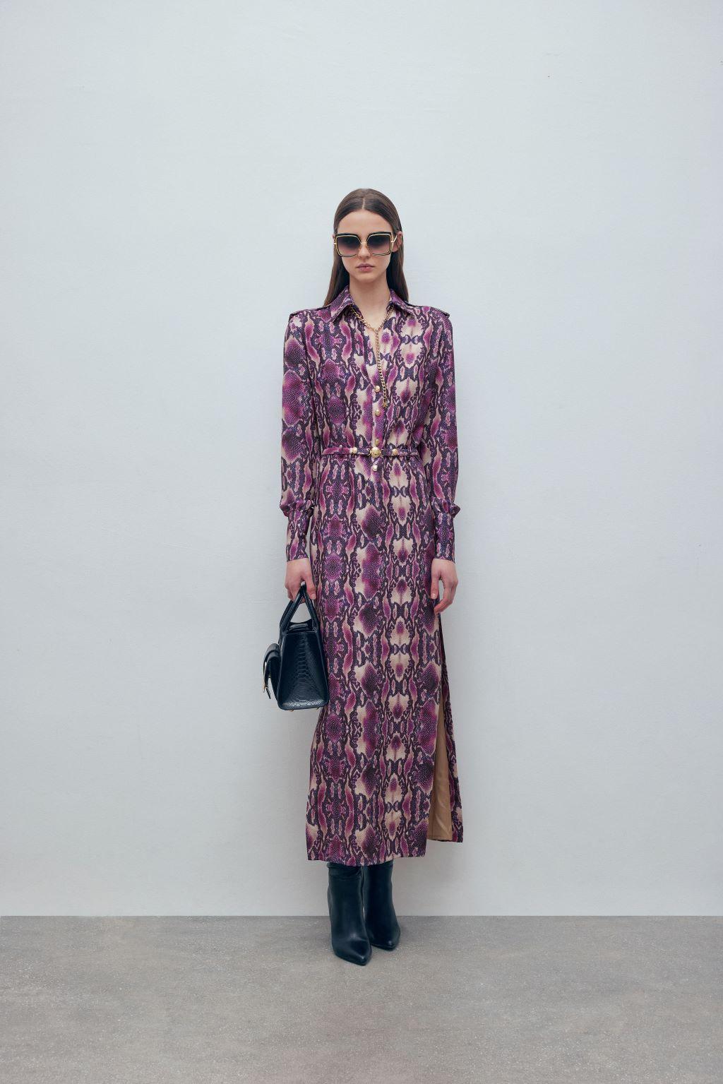 Abito Chemisier in tripla georgette