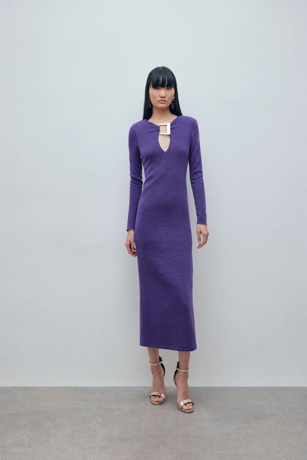 Abito in maglia lurex