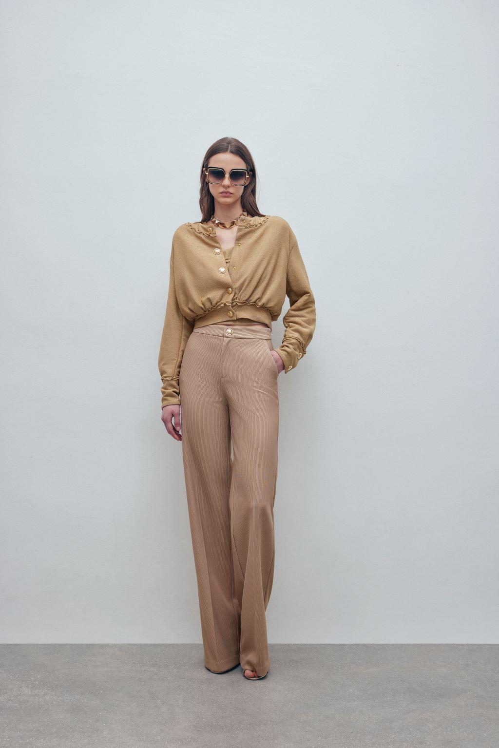 Cardigan  in maglia jersey lurex