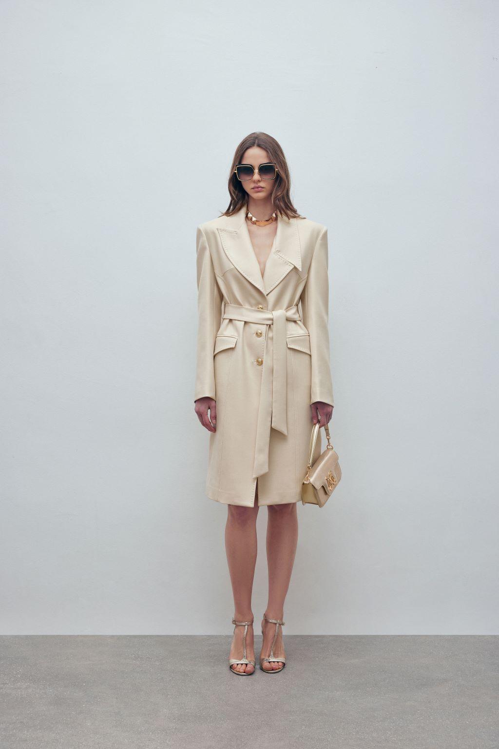 Cappotto in poliviscosa manolana