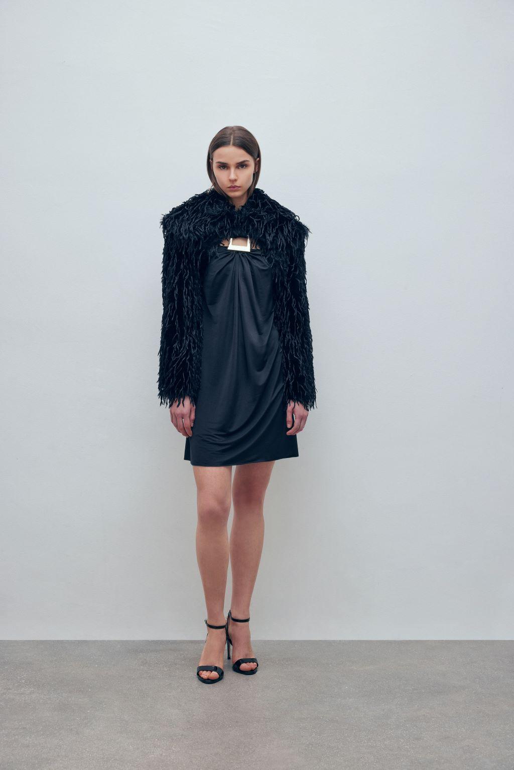 Coprispalla in ecopelliccia