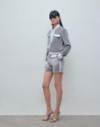 Short in vellutto elastico