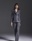 Giacca slim in poliviscosa Laminata - Monique Garçonne
