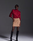 Gonna in twill tecnico manolana - Monique Garçonne