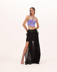 Gonna lunga in georgette - Monique Garçonne
