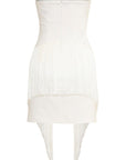 Mini abito bustier in cotone elastico - Monique Garçonne