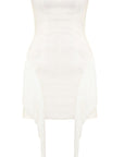 Mini abito bustier in cotone elastico - Monique Garçonne