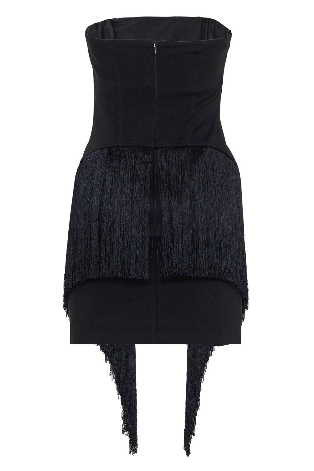 Mini abito bustier in cotone elastico - Monique Garçonne