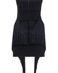 Mini abito bustier in cotone elastico - Monique Garçonne