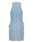 Mini dress gilet in tela denim - Monique Garçonne