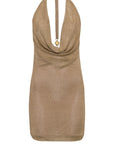 Mini dress in maglia rete metallica - Monique Garçonne