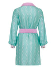 Mini dress in raso di viscosa stampato - Monique Garçonne