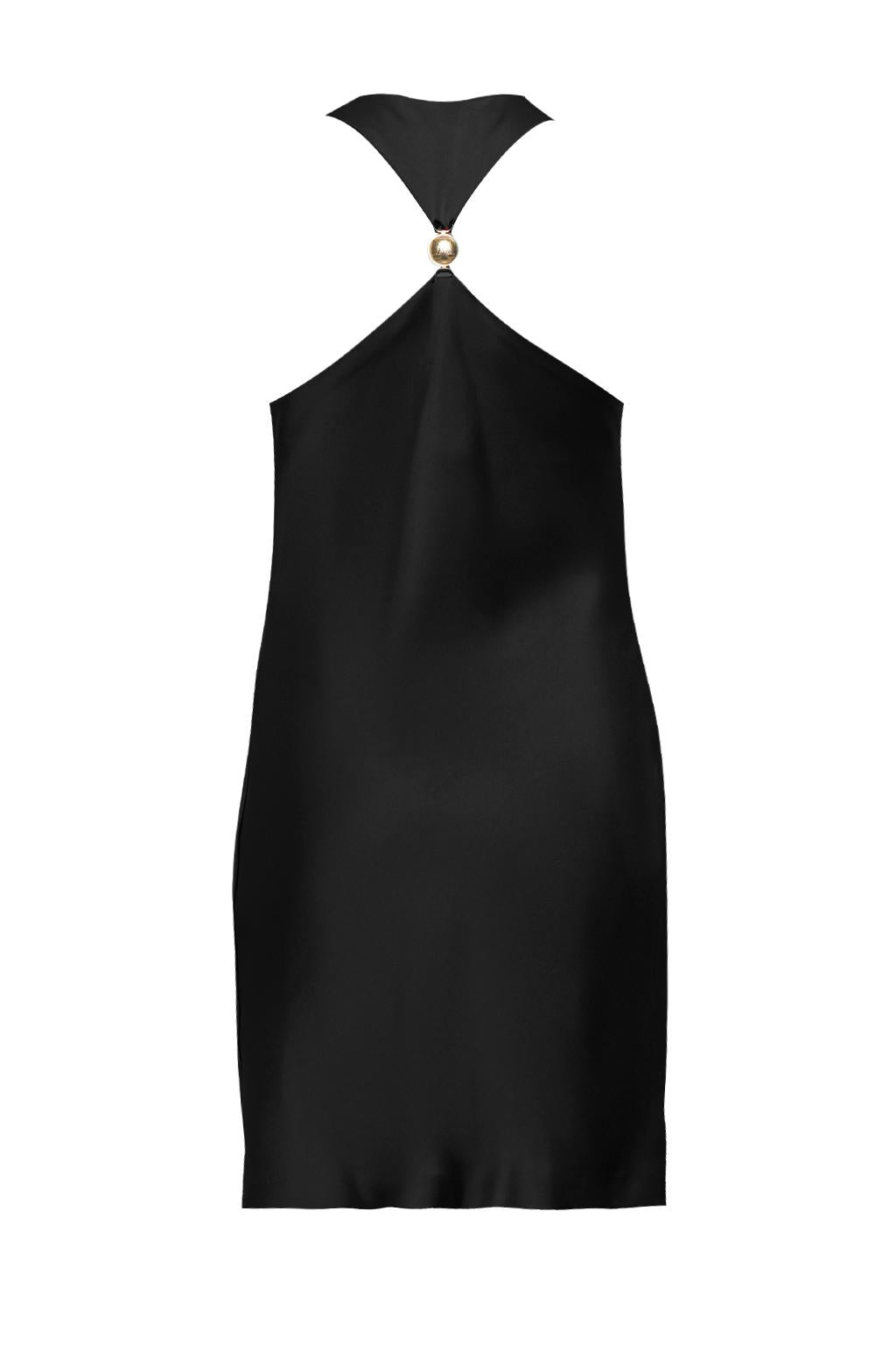 Mini dress in satin - Monique Garçonne