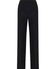 Pantalone dalla linea a palazzo in tessuto effetto stropicciato. - Monique Garçonne