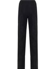 Pantalone dalla linea a palazzo in tessuto effetto stropicciato. - Monique Garçonne
