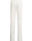 Pantalone dalla linea a palazzo in tessuto effetto stropicciato. - Monique Garçonne