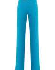 Pantalone dalla linea a palazzo in tessuto tecnico bi elastico - Monique Garçonne