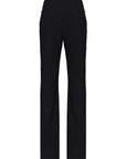 Pantalone dalla linea a zampetta in poliviscosa con placcatura trasparente - Monique Garçonne