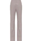 Pantalone dalla linea a zampetta in poliviscosa con placcatura trasparente - Monique Garçonne