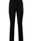 Pantalone dalla linea a zampetta in raso elastico operato - Monique Garçonne