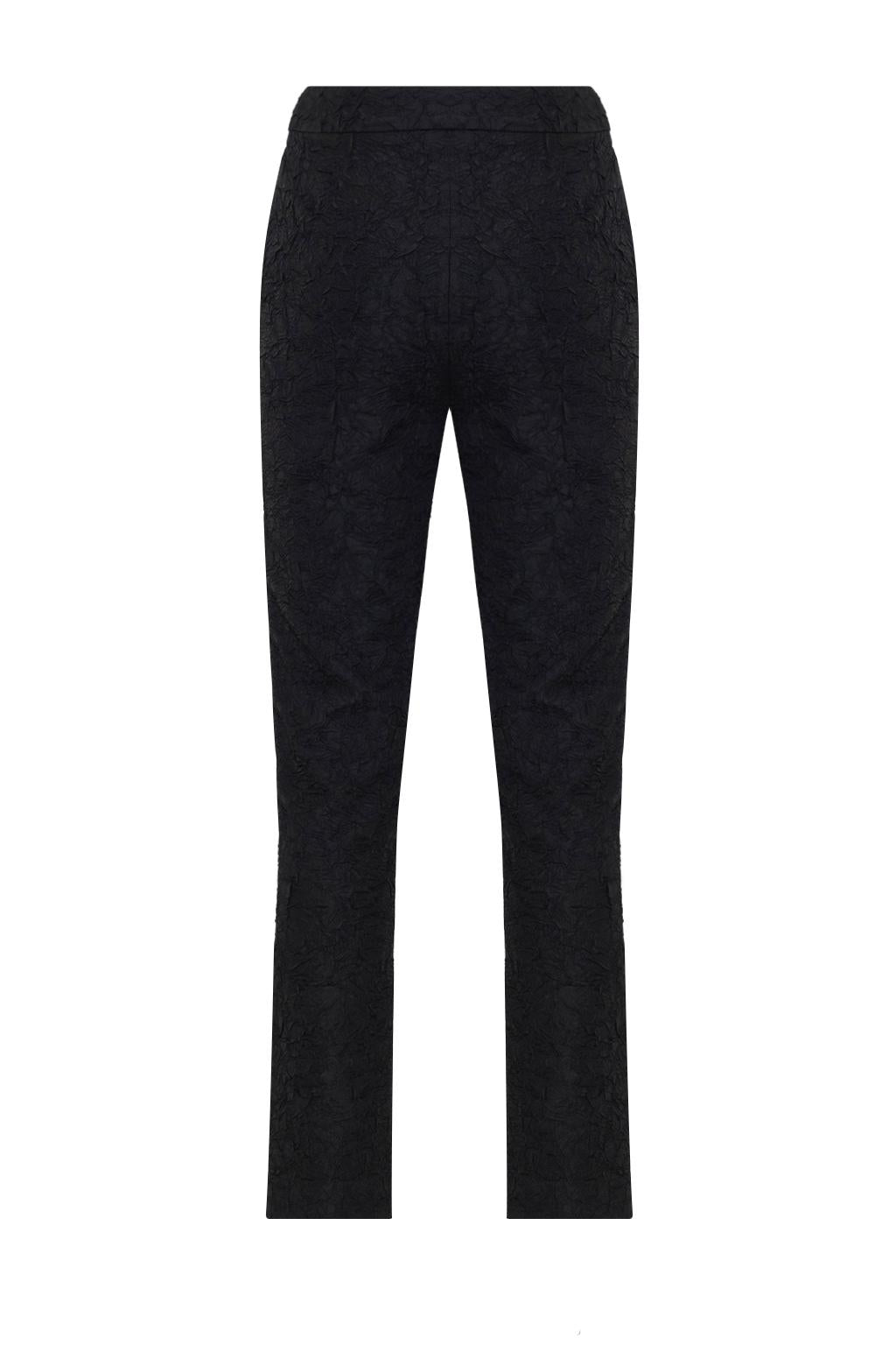Pantalone dalla linea slim in tessuto effetto stropicciato. - Monique Garçonne