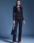Pantalone in twill tecnico manolana - Monique Garçonne