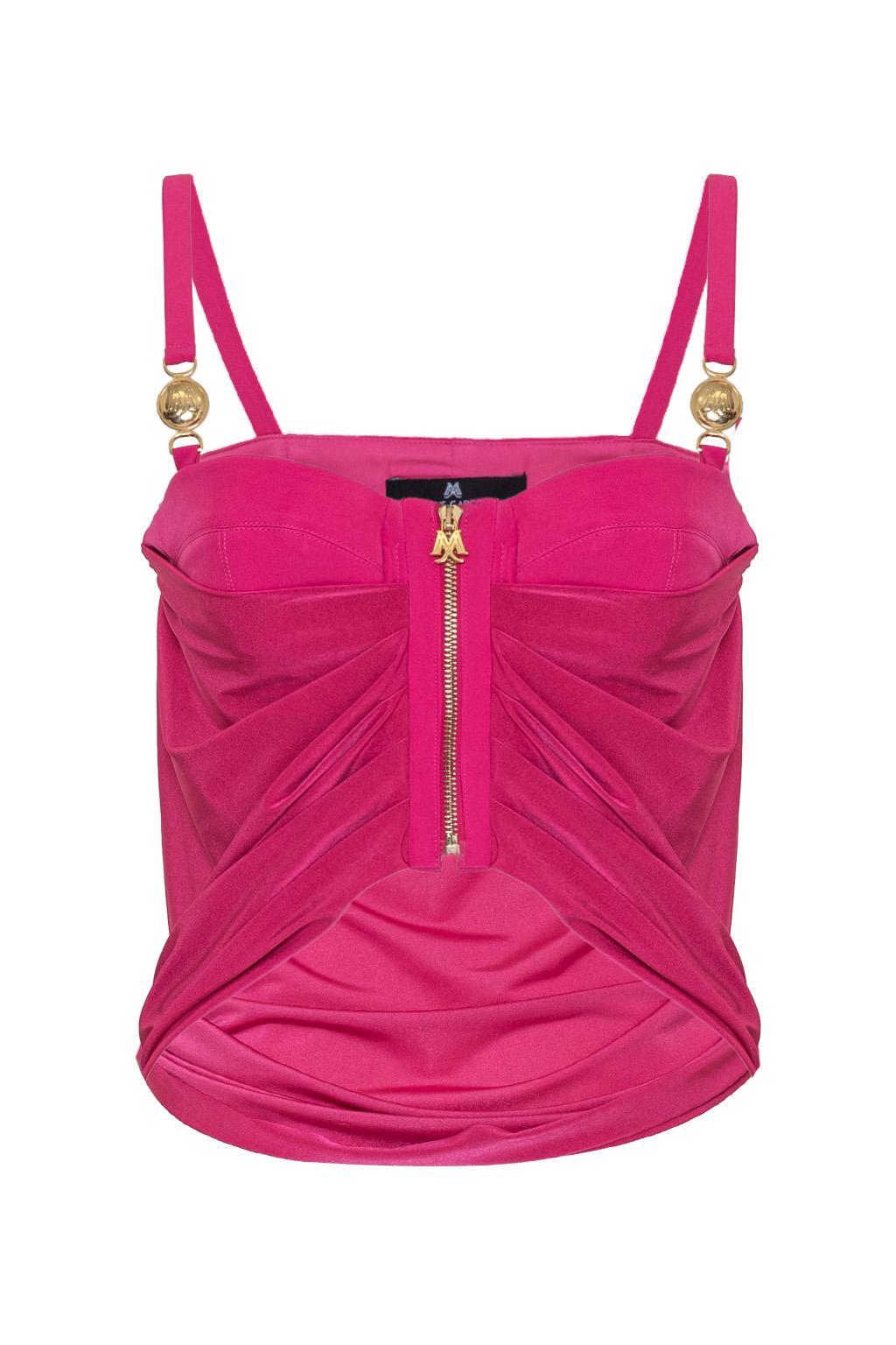 Top corsetto in tessuto tecnico bi elastico - Monique Garçonne