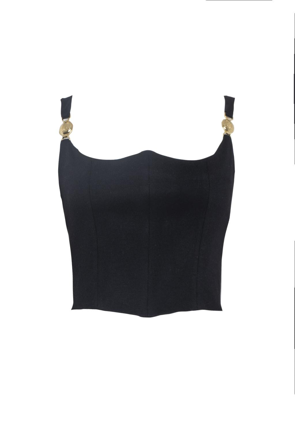 Top in twill tecnico manolana - Monique Garçonne