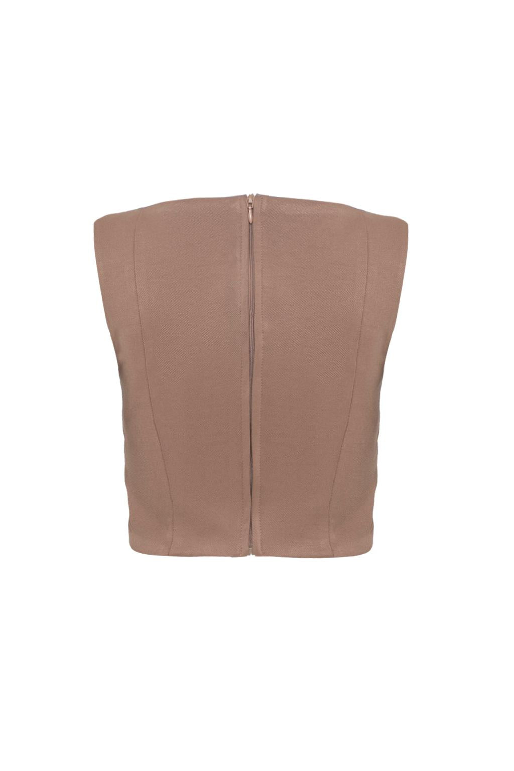 Top in twill tecnico manolana - Monique Garçonne