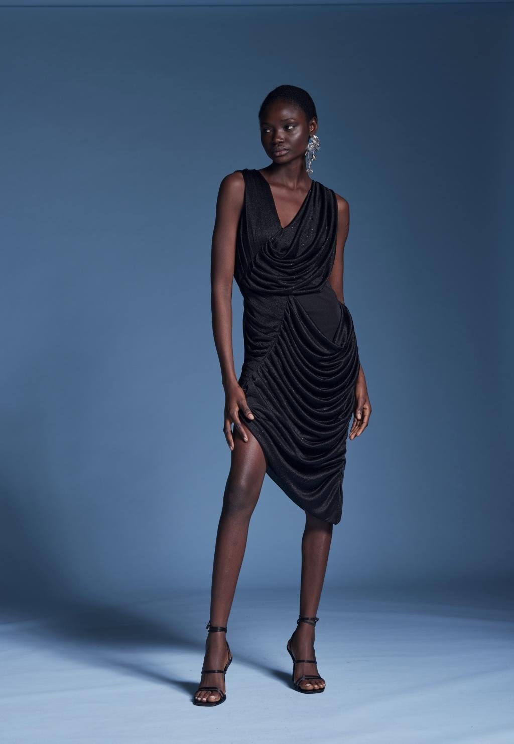 Abito aderente in maglina lurex - Monique Garçonne