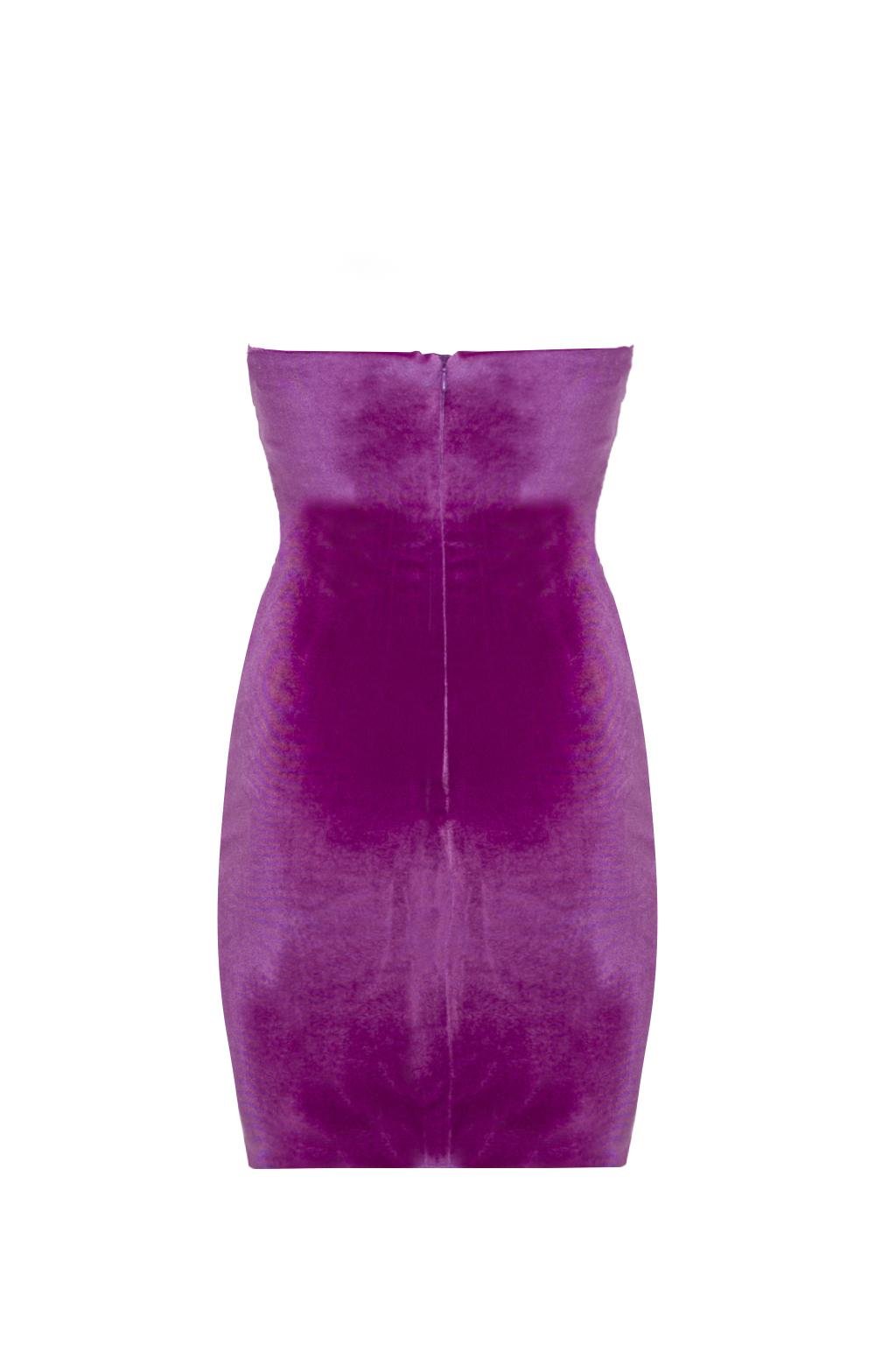 Abito corto in ciniglia elastica - Monique Garçonne
