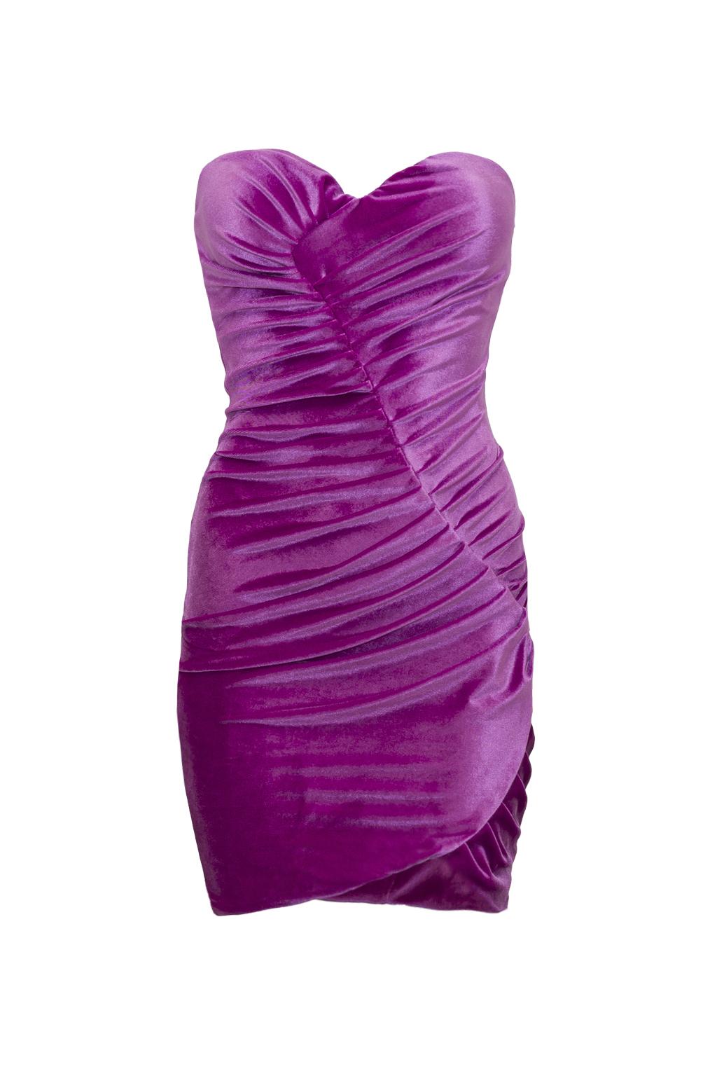 Abito corto in ciniglia elastica - Monique Garçonne