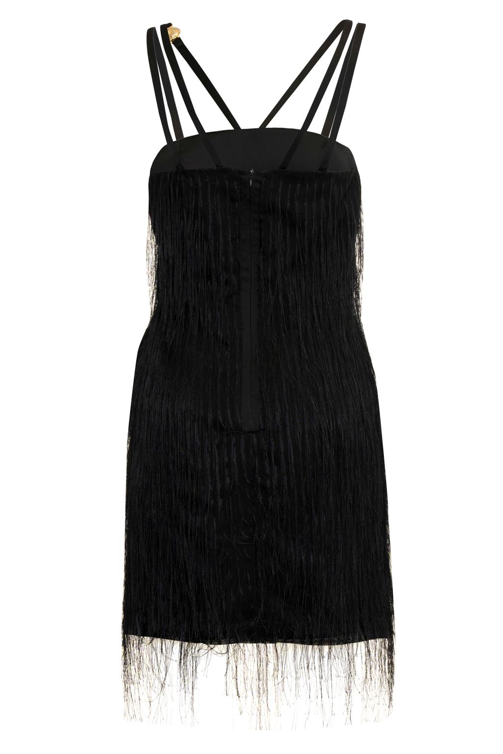 Abito corto in fil coupé su base organza - Monique Garçonne