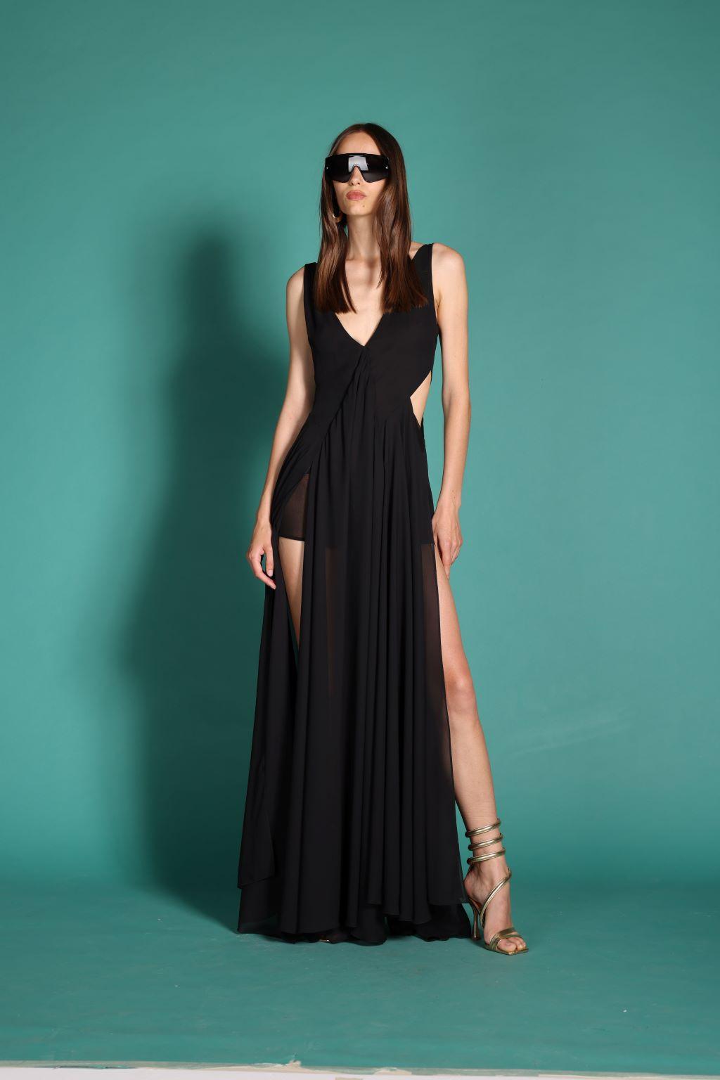 Abito lungo in chiffon - Monique Garçonne