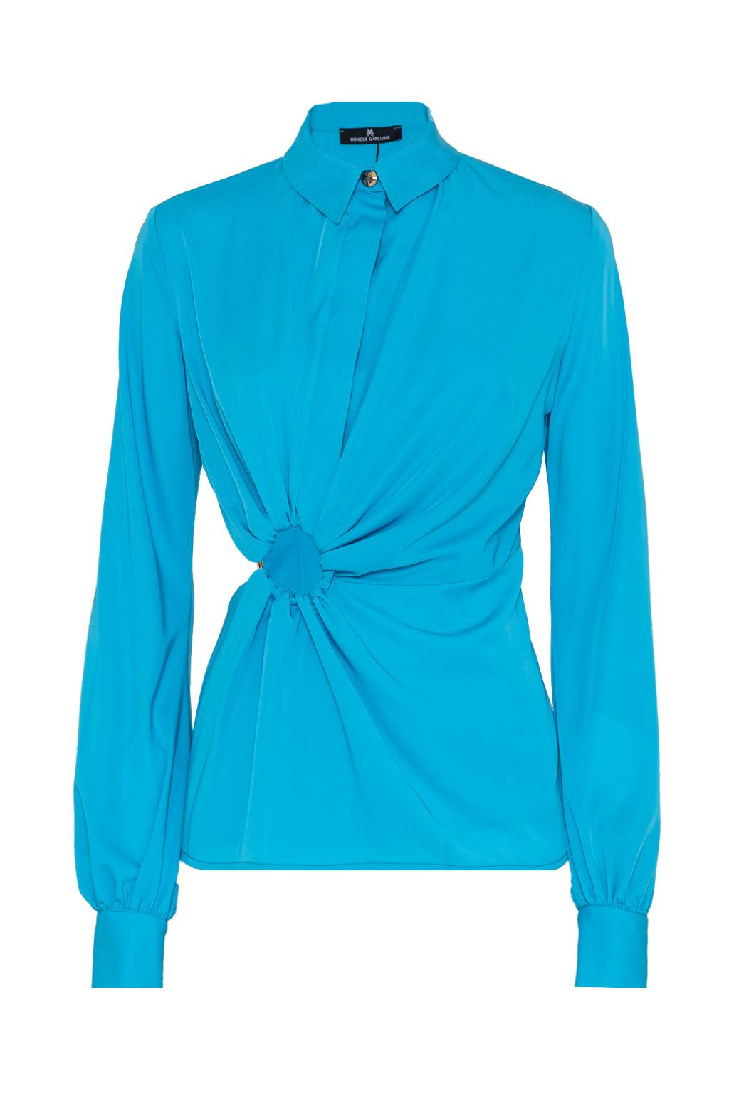 Blusa manica lunga in raso - Monique Garçonne
