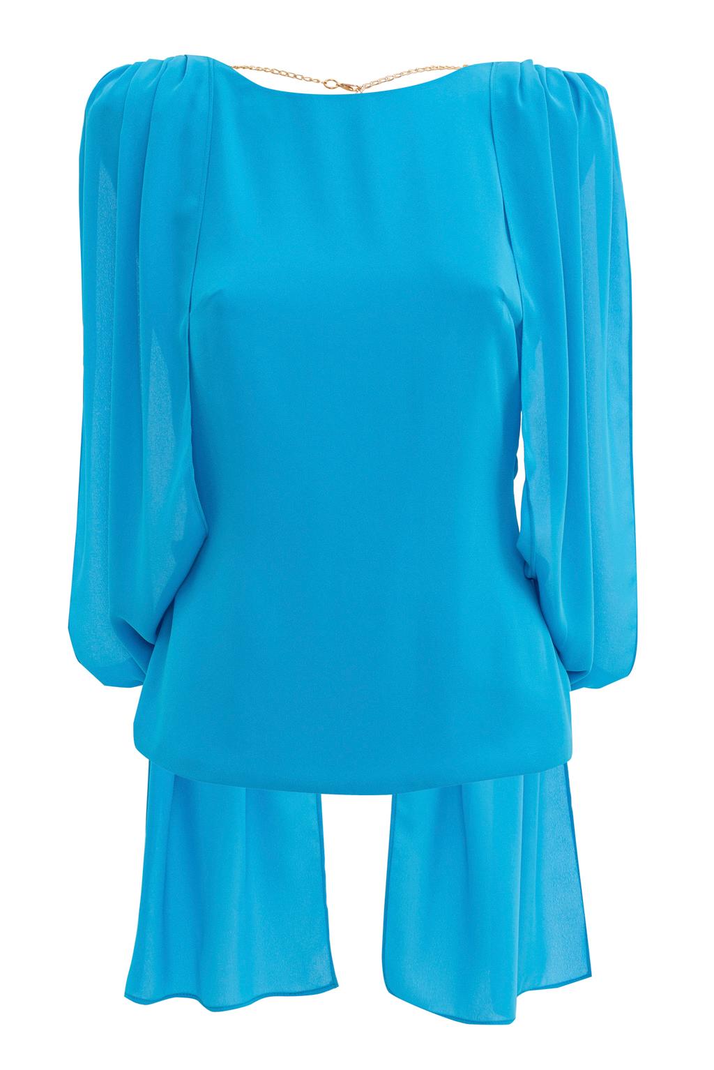 Blusa smanicata in georgette - Monique Garçonne